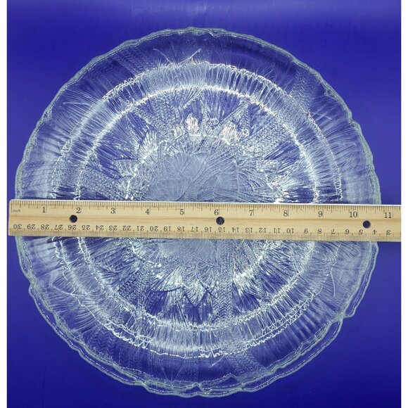 Arcoroc Canterbury Crocus Dinner Plate Cake Serve Ware Set Of 3 Measures 10.75 - Picture 9 of 10